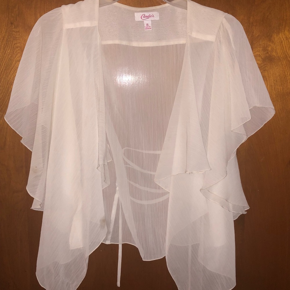 Sheer cream cami